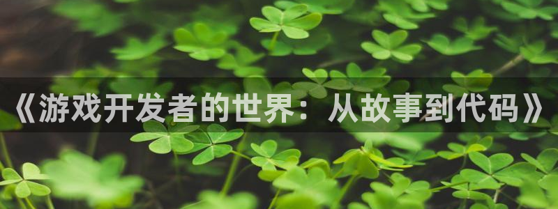 沐鸣2登录测试：《游戏开发者的世界：从故事到代码》